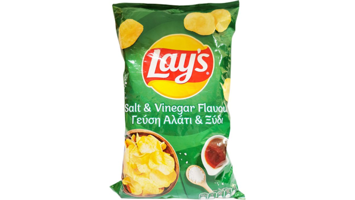 Lays Salt & Vinegar 160Gr Potato Chips