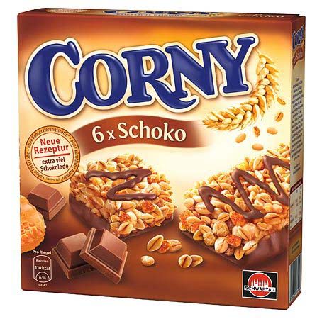 Corny Chocolate Cereal Bars X6 150G
