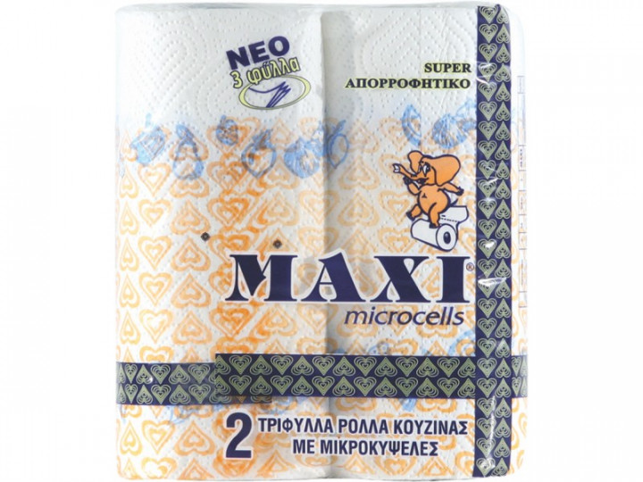 Maxi Microcells Kitchen Rolls X2
