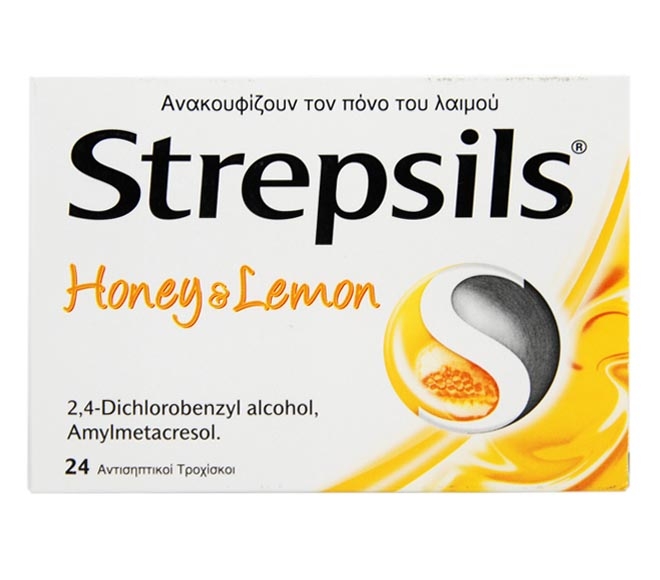 Strepsils Honey & Lemon Lozenges 24 Pieces