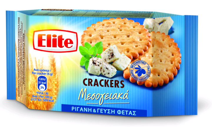 Elite Crackers Fetta & Oregano 105G