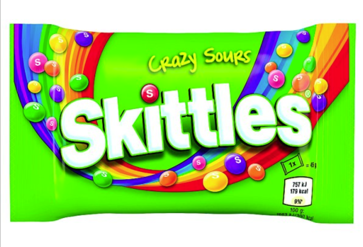 Skittles Crazy Sours Candies 45Gr