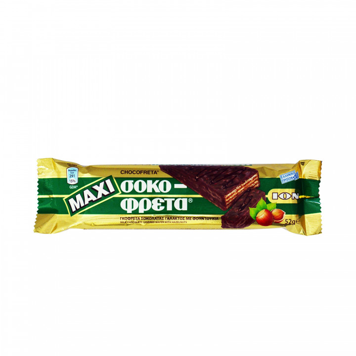 Ion Maxi Chocofreta Hazelnuts Chocolate Wafer 52G