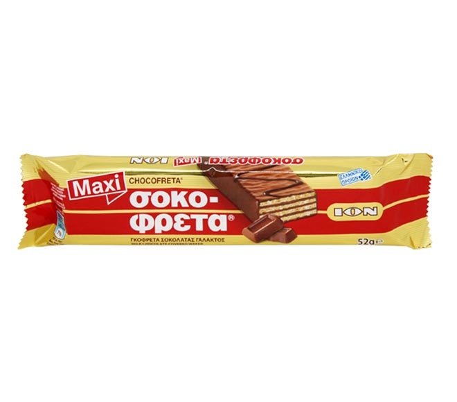 Ion Maxi Chocofreta Milk Chocolate Wafer 52G