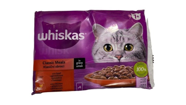 Whiskas Pouch Meat 4X85G