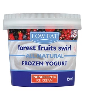 Papafilipou Frozen Yogurt Forest Fruits Ice Cream 150Ml