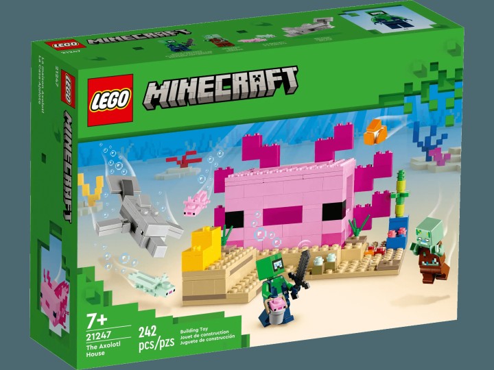 LEGO 21247 MINECRAFT The Axolotl House 5years +