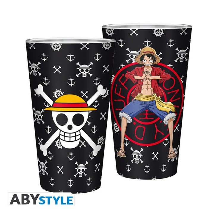 ABYSSE ONE PIECE LUFFY LARGE GLASS 400ml