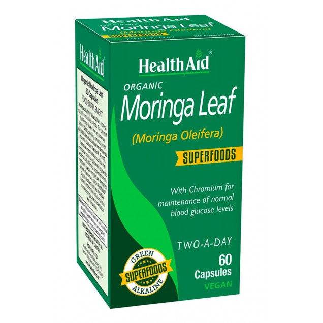 Health Aid Moringa Leaf for Normal Blood Glucose Levels 60 Capsules