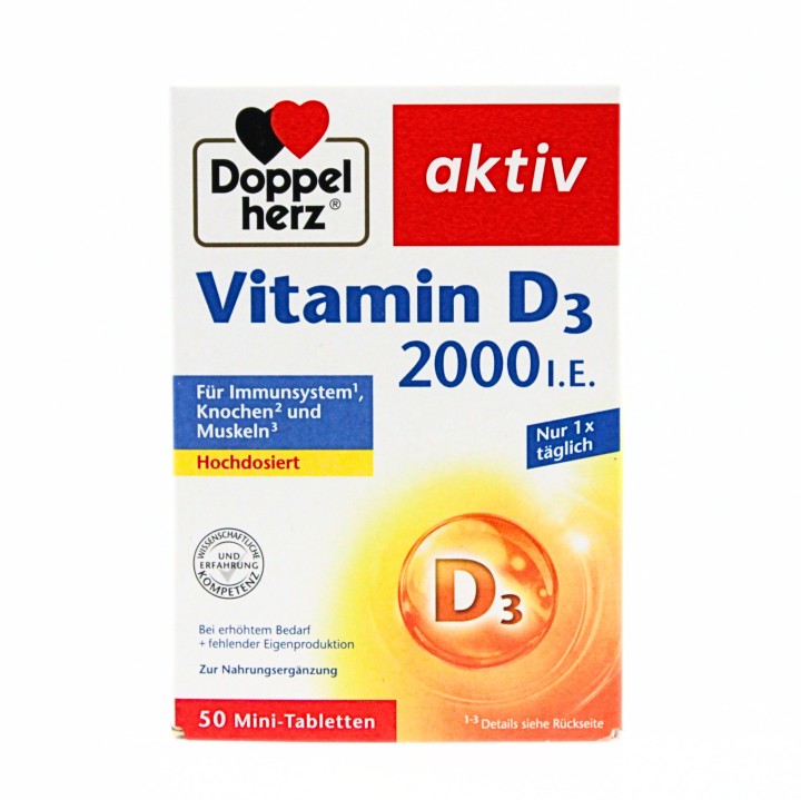 Doppelherz Vitamin D3 2000Iu Immunity 50 Tabs