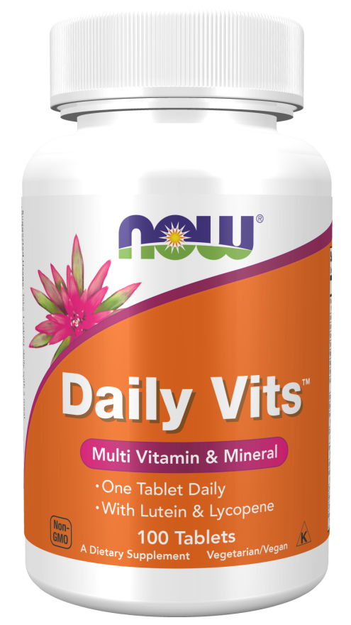 Now Daily Vits Multi Lycopene + Lutein (Vegan) 100 Tabs
