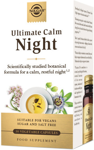 Ultimate calm night solgar 30 capsules