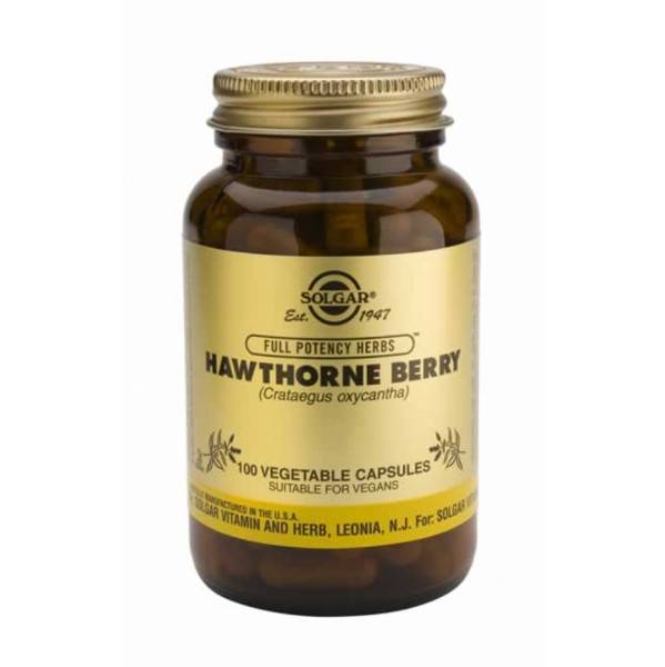 Solgar Hawthorne Berry Crataegus For The Support Of Brain & Heart Circulation 100Tablets