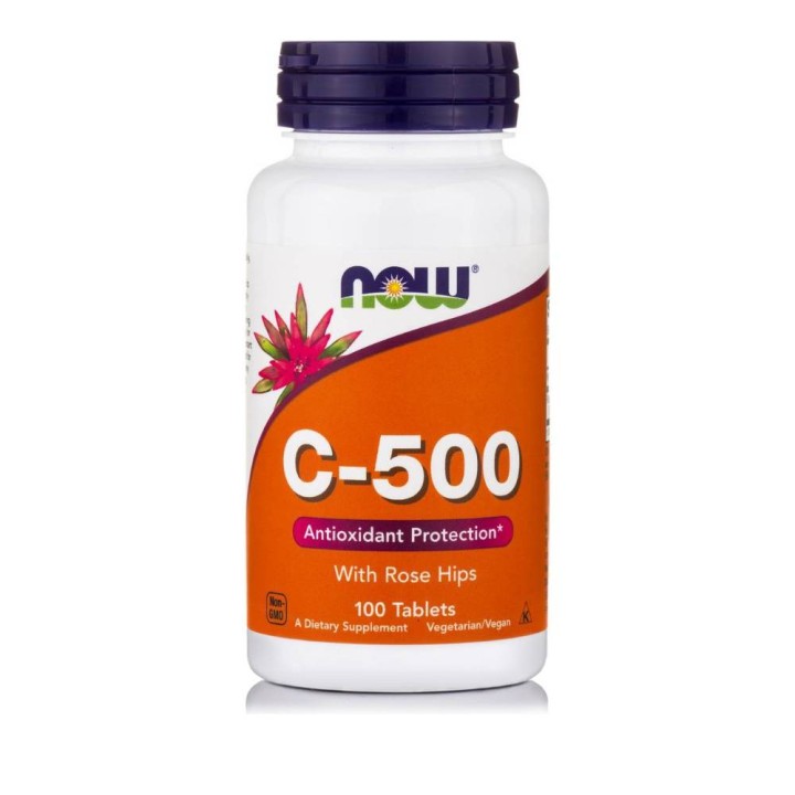 Now Vitamin C-500 With Rose Hips 100S
