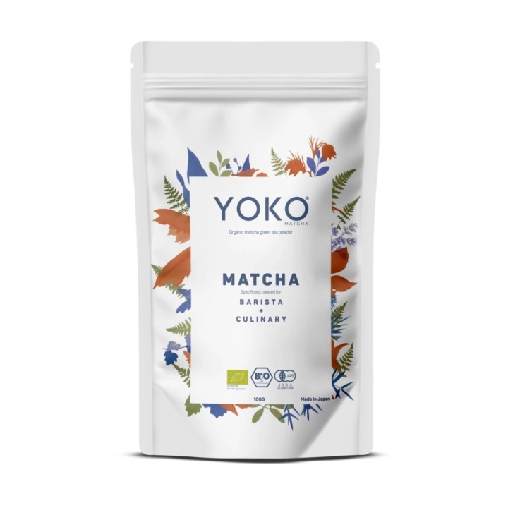 Yoko, Organic PREMIUM Matcha Powder, Barista & Culinary, 100g