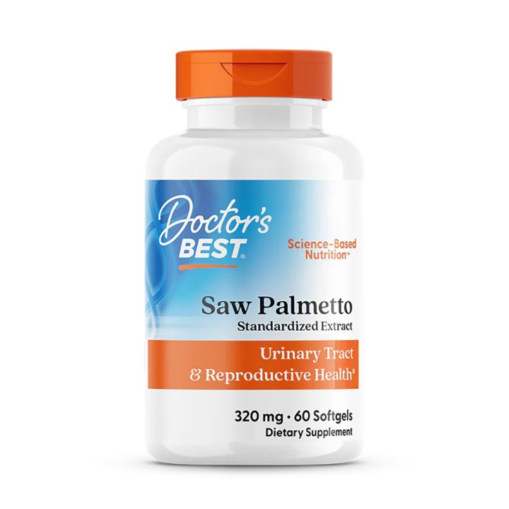 Doctor's Best, Saw Palmetto, Standardized Extract, 320 mg, 60 Softgels