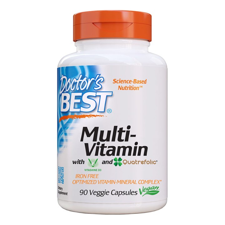 Doctor's Best, MultiVitamin, With Vitashine D3 and Quatrefolic, 90 Veggie Capsules