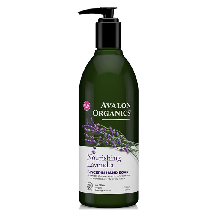 Avalon Organics, Glycerin Hand Soap, Nourishing Lavender, 12 fl oz (355 ml)