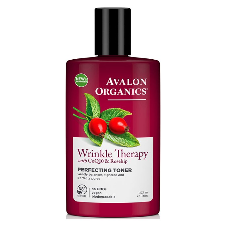Avalon Organics, Wrinkle Therapy, With CoQ10 & Rosehip, Perfecting Toner, 8 fl oz (237 ml)