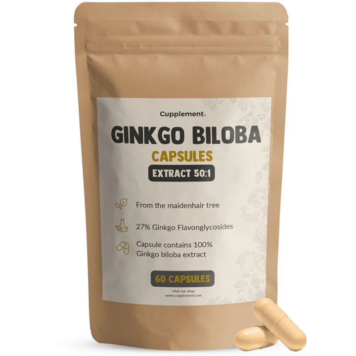 Cupplement, Ginkgo Biloba Extract, 60 Capsules
