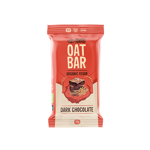 Iswari, BIO Oat Bar Dark Chocolate 40g