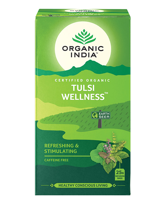 Organic India, BIO Tulsi Wellness Tea, Caffeine-Free, 25 Infusion Bags