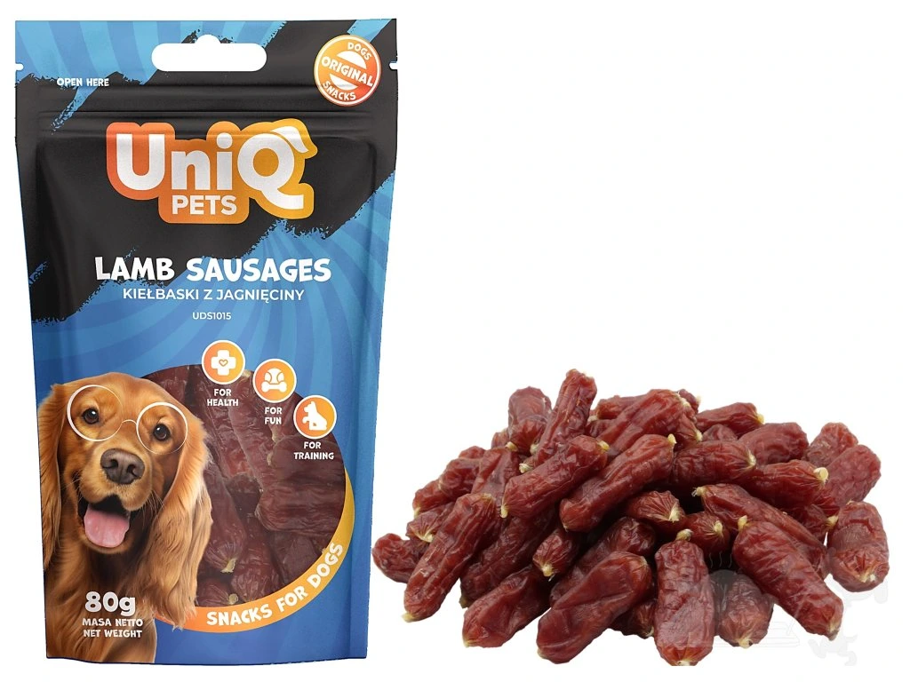 Uniq Pets Dog Snacks Lamb Sausages - 80gr