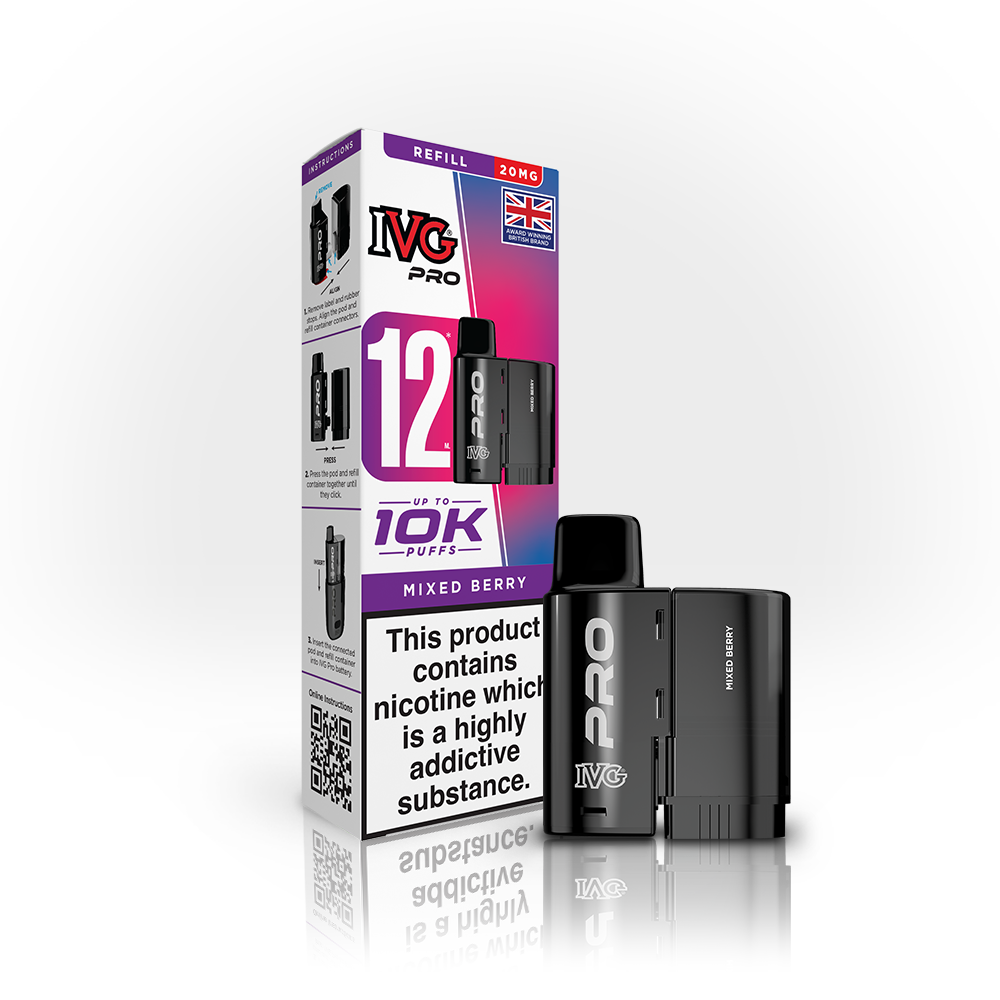 IVG PRO REFILL 11-MIXED BERRY 10K PUFFS
