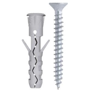 Friulsider Nylon  Wall Plug /Chipboard Screw 6X30 15Pcs