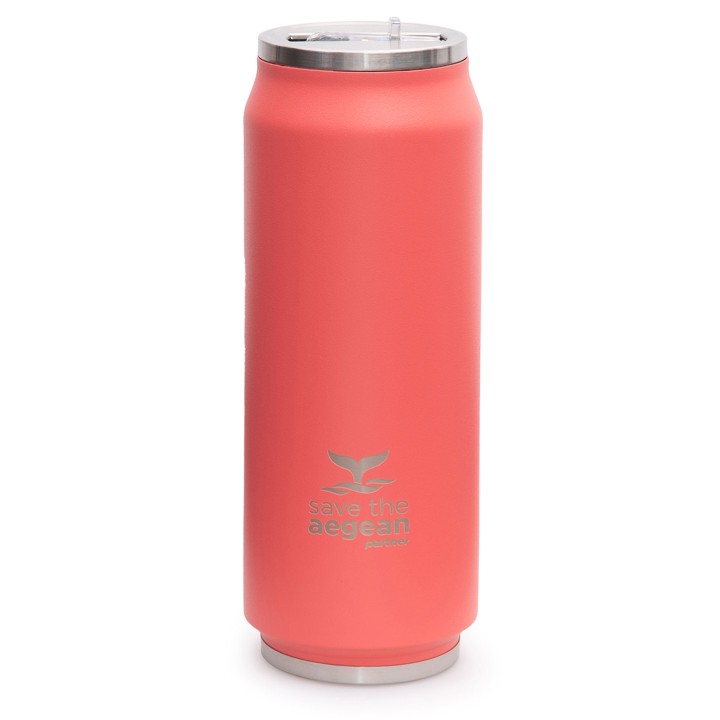 Estia 01-9878 Travel Tumbler Save The Aegean 500Ml Fusion Coral