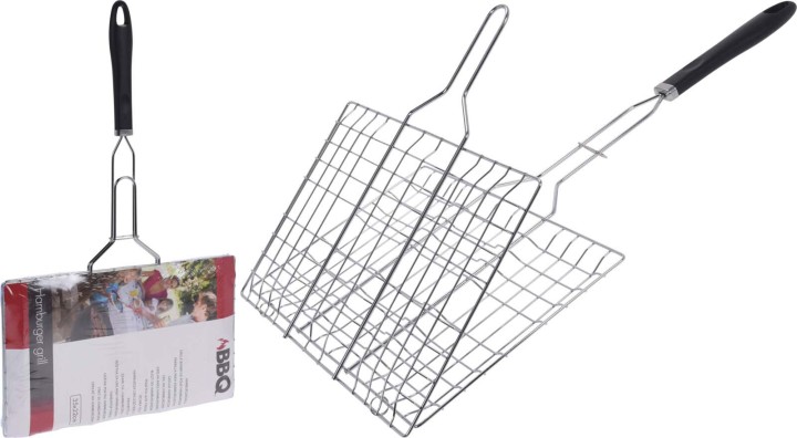 HAMBURGER GRILL CHROME BLACK 360X25X600MM