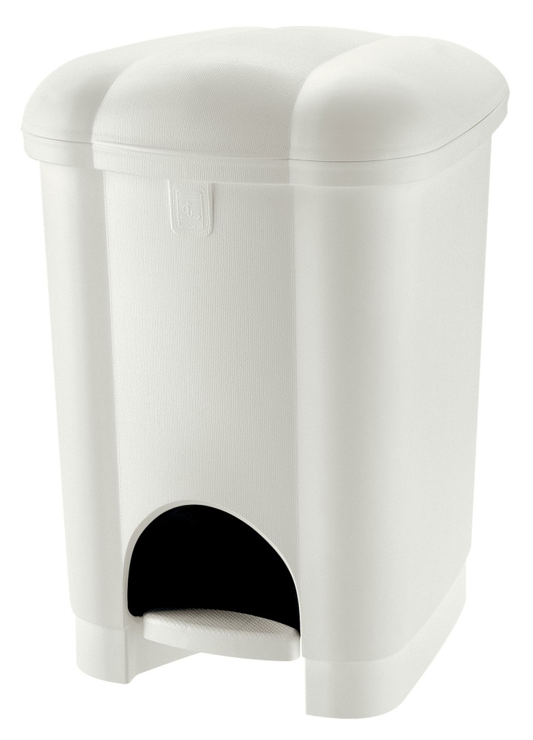TONTARELLI CAROLINA PEDAL BIN 16L - WHITE