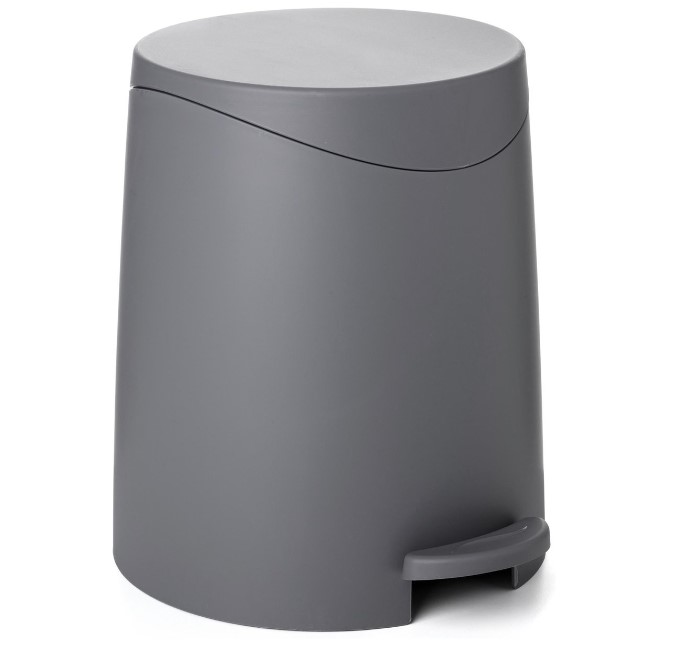 TATAY MILAN BATHROOM PEDAL BIN 3L - GREY