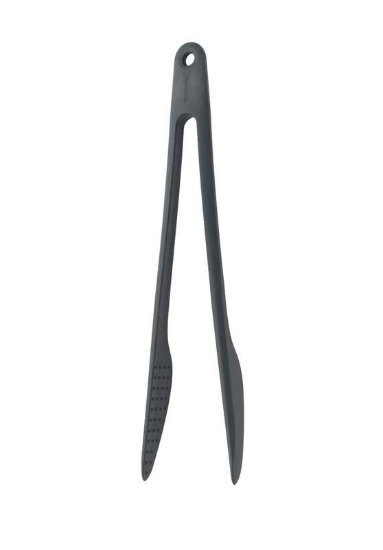 BRABANTIA KITCHEN TONGS PLUS TWEEZERS, TASTY+ - GRANITE GREY
