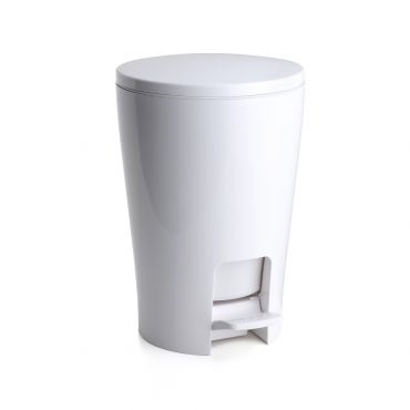 TATAY DIABOLO BATHROOM PEDAL BIN 5L - WHITE
