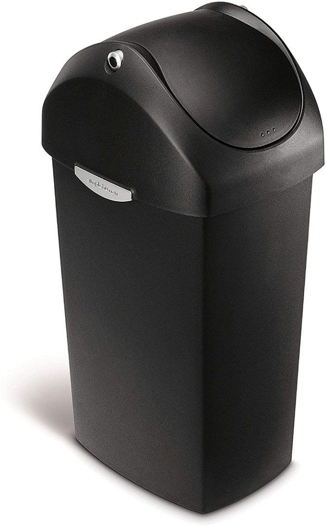 SIMPLEHUMAN PLASTIC SWING LID BIN 40L