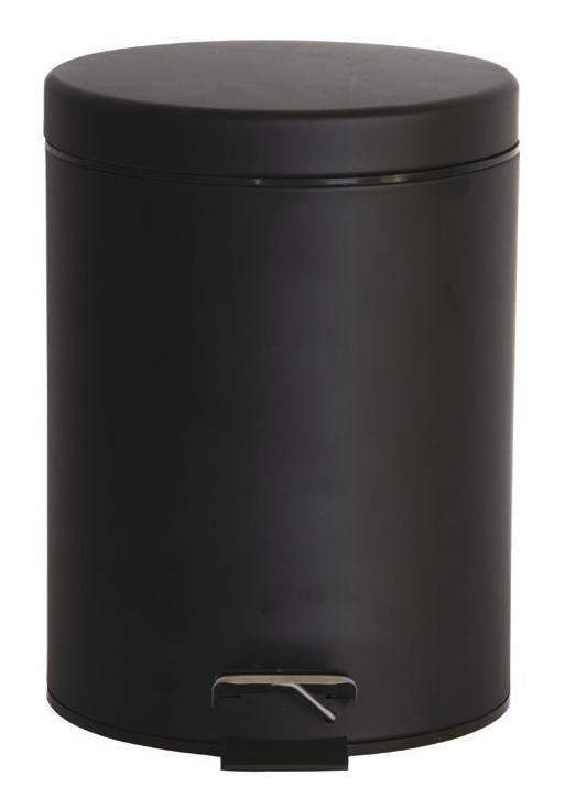 Estia Pedal Bin 5L Black Mat Colour
