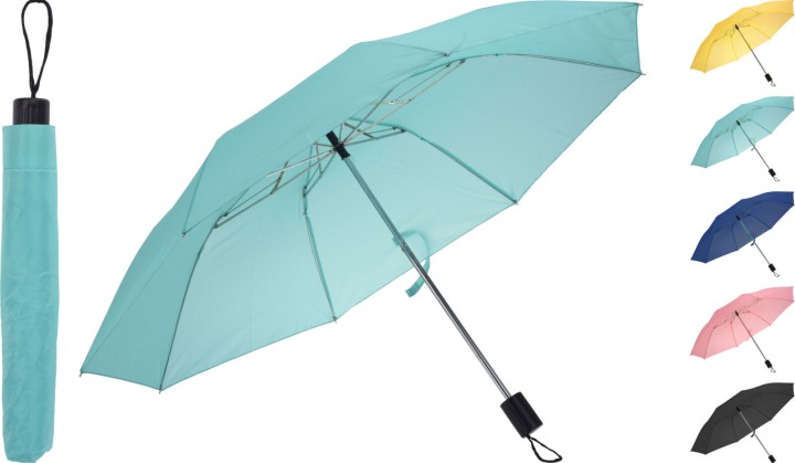 UMBRELLA FOLDABLE 53CM 5 ASSORTED COLORS