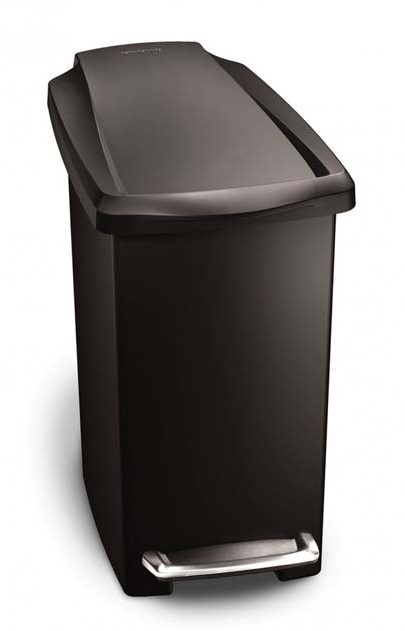 Simplehuman Slim Plastic Bin 10L Black Colour