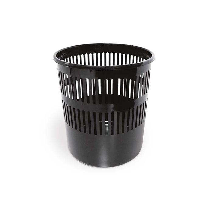 PLASTIC BIN PAPER BASKET 15L - BLACK