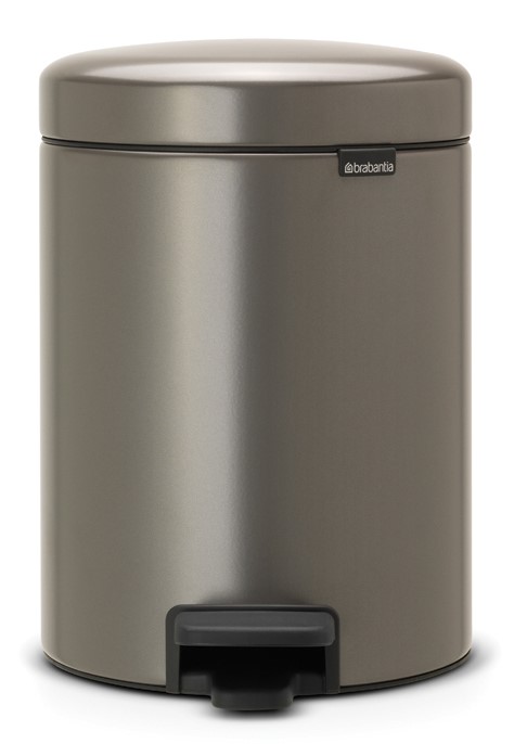 Brabrantia Newicon Pedal Bin, 5 Litre - Platinum Colour