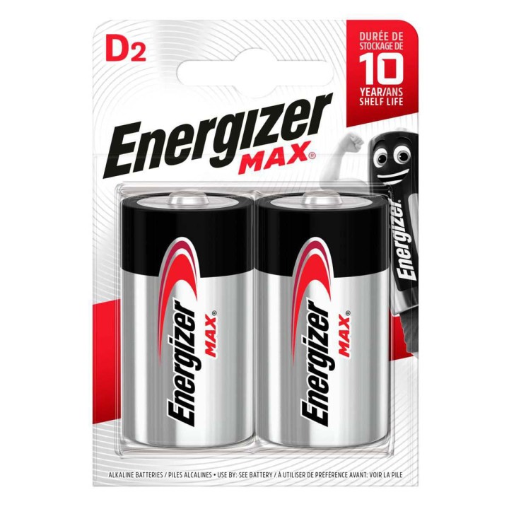 ENERGIZER MAX BATTERIES D TWIN PACK