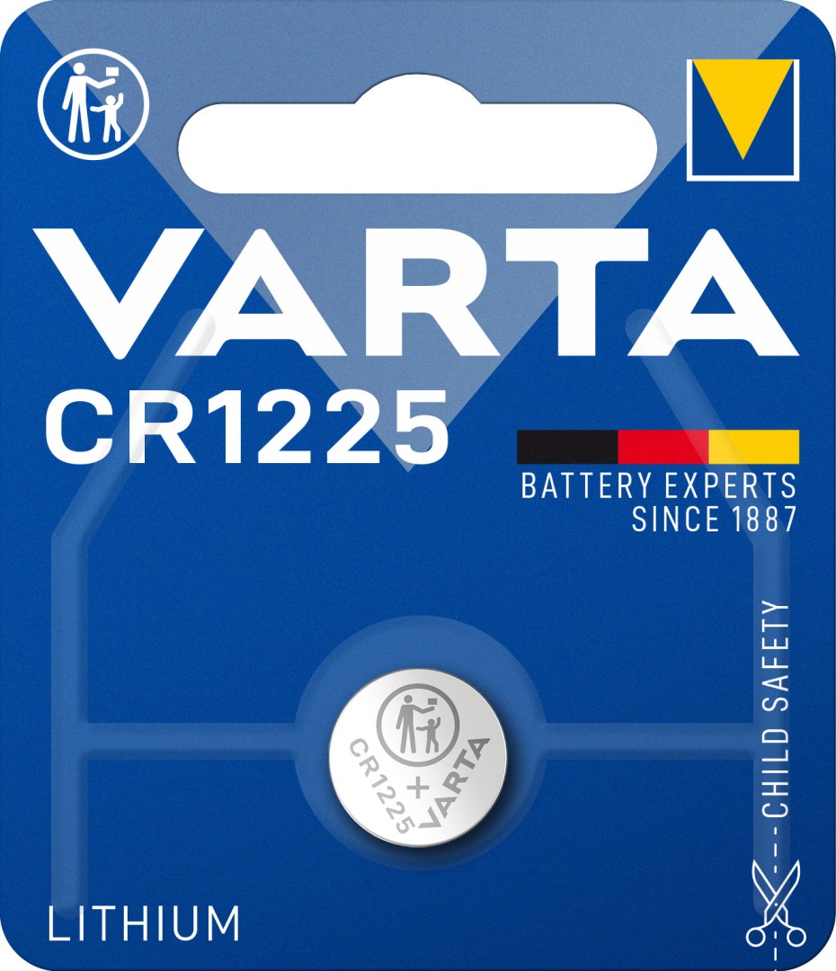 VARTA LITHIUM COIN CR1225 (BUTTON CELL BATTERY, 3V) PACK OF 1