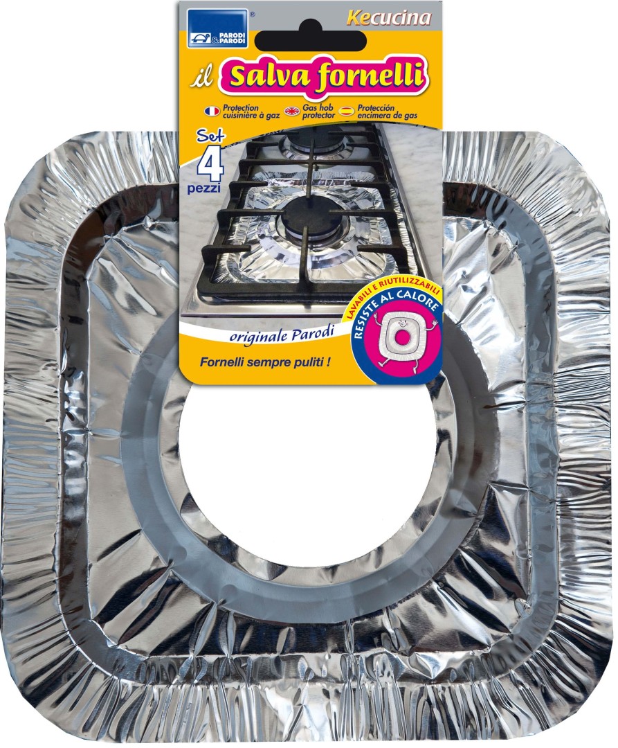 GAS HOB PROTECTOR 4 ALUMINIUM WASHABLE FOILS