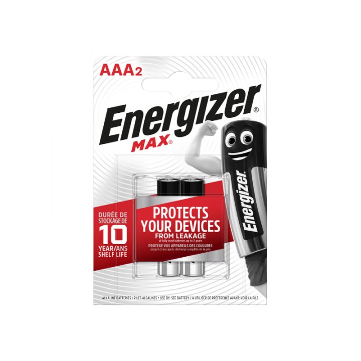 ENERGIZER MAX AAA BATTERIES 2 PCS
