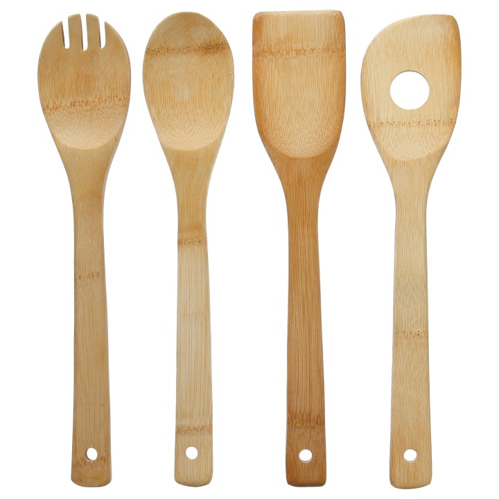 Kitchen Laddles Wood Set 4Pcs