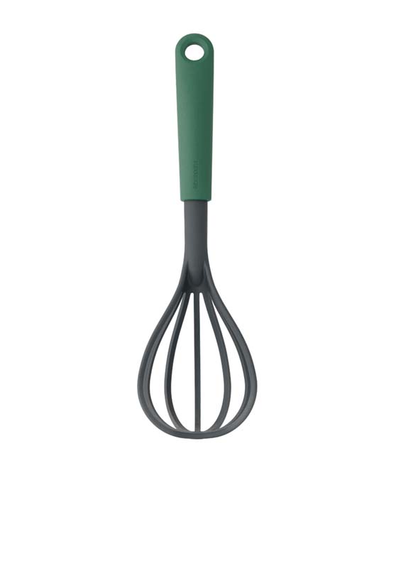 BRABANTIA WHISK PLUS DRAINING SPOON, TASTY+ - FIR GREEN