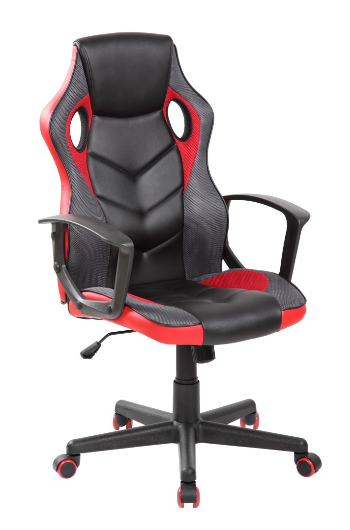 OMEGA OFFICE CHAIR - BLACK/RED