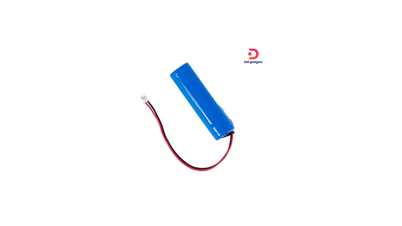 628F#DM®Battery with Cable and Connector 14500-500mAh 1.85Wh 3.7V -Blue