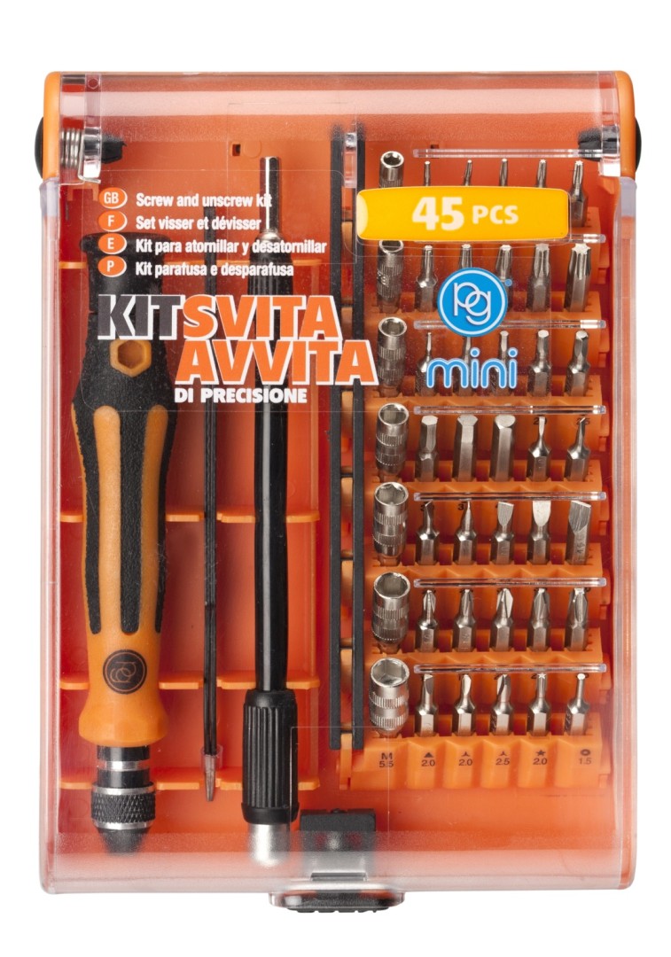 PG TOOL 45PCS SET SCREW AND BITS